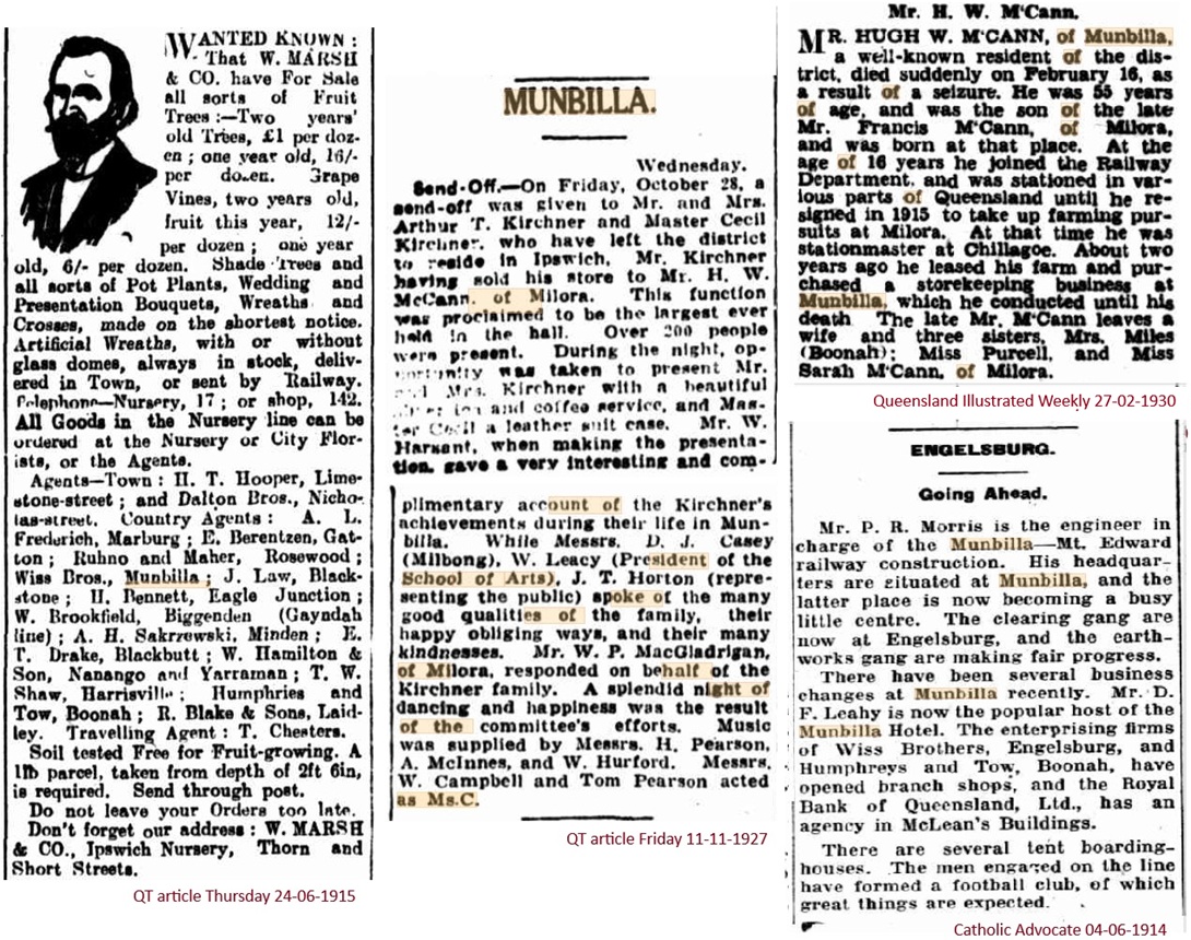 Newspaper articles 1914 - 1930 munbilla-general-store-news2